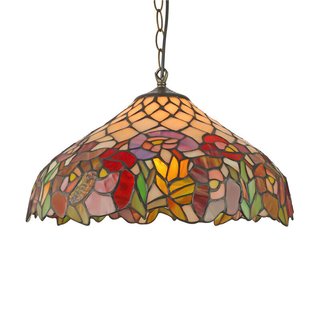 tiffany stained pendant light
