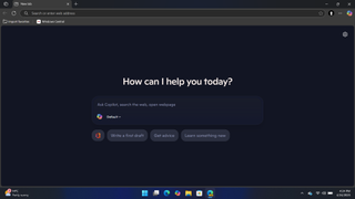 New Tab Page in Microsoft Edge with Copilot