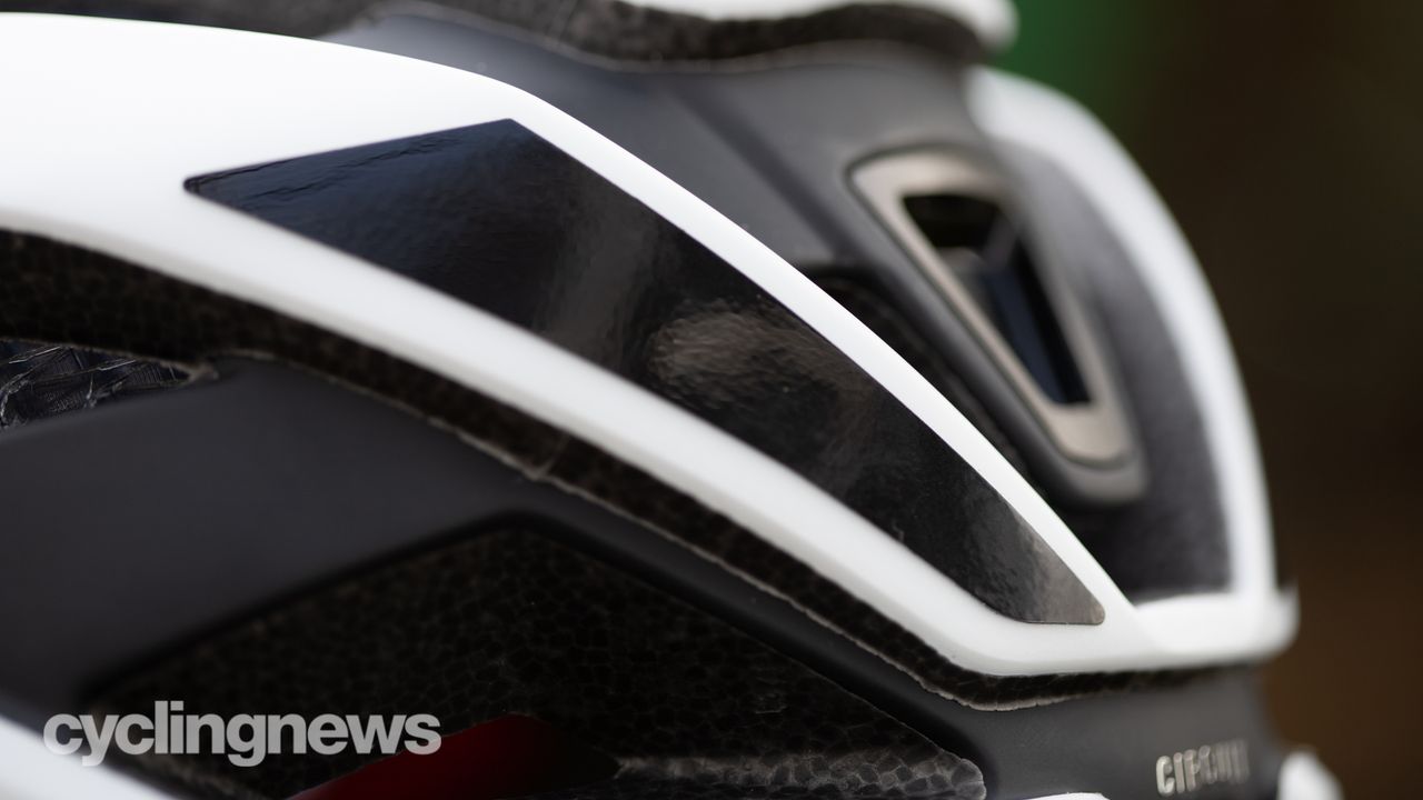 Bontrager Circuit WaveCel Helmet detail of reflective rear sticker