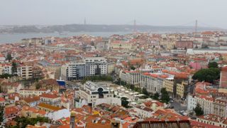The view from Miradouro da Nossa Senhora do Monte in Lisbon