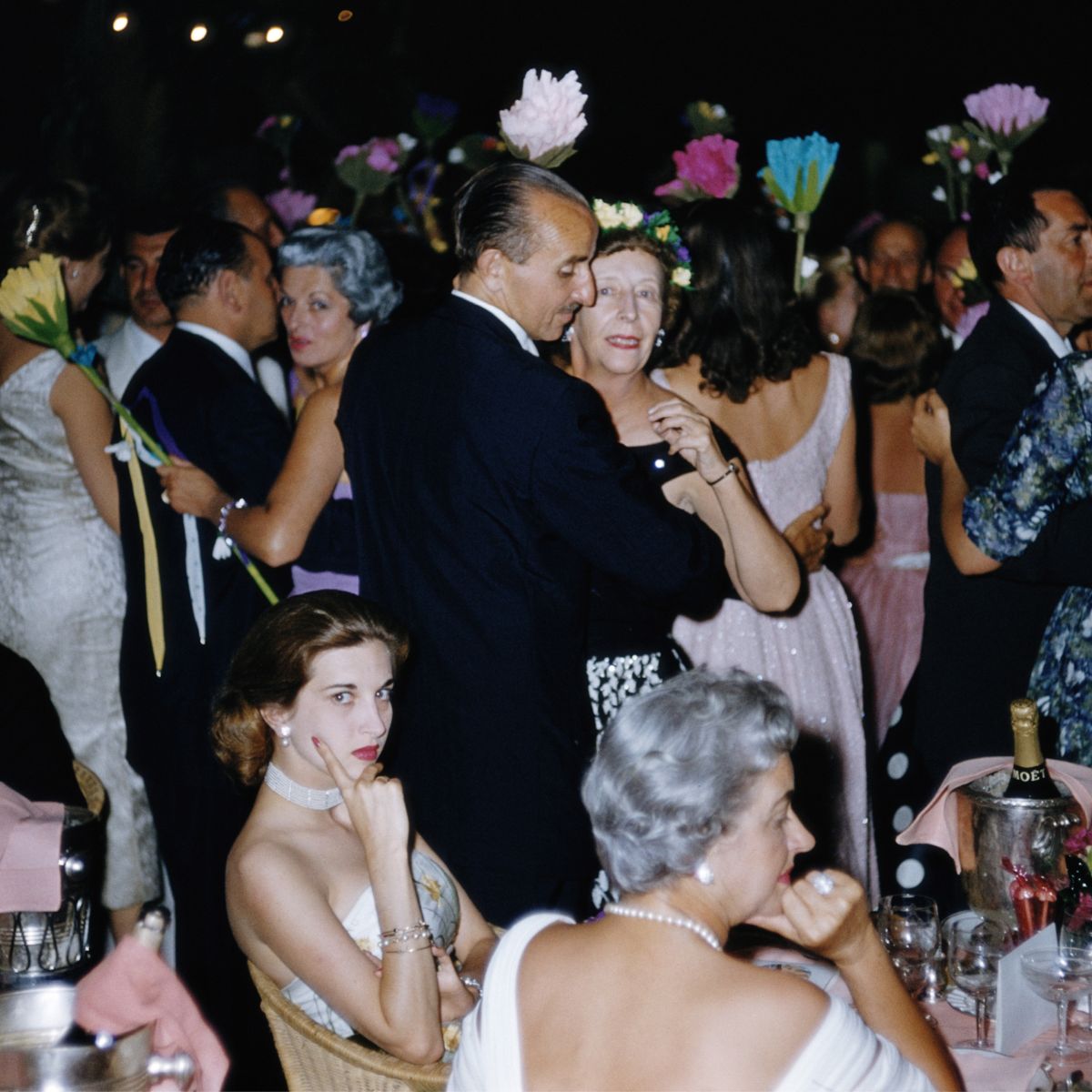 A gala at the Excelsior Hotel in Venice, 1957. (Photo by Slim Aarons/Hulton Archive/Getty Images)