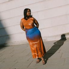 Woman wearing a summer dress