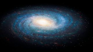 An illustration of our galaxy, the Milky Way.
