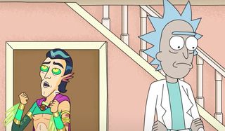 Mr. Nimbus Rick Sanchez Rick And Morty Adult Swim