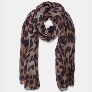 Mint Velvet Leopard Print Scarf