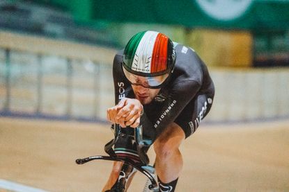 Filippo Ganna training for World Hour Record attempt 2022