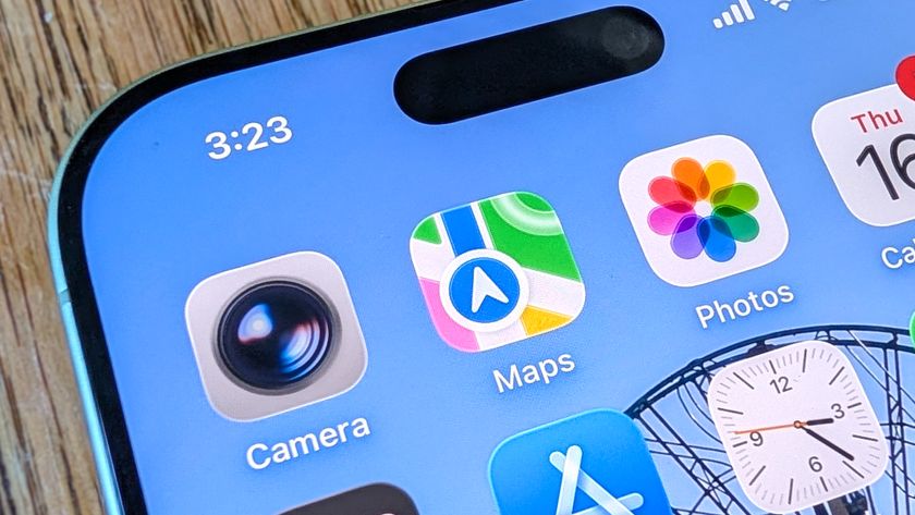 Apple Maps on an iPhone 17