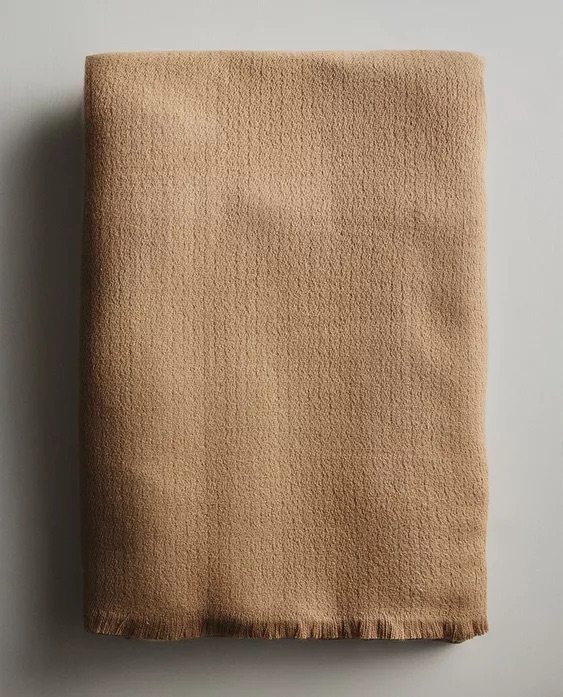 Zara Home fringed decorative throw
