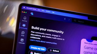 The Microsoft Teams app on a laptop arranged in New York, US, on Tuesday, June 25, 2024. Microsoft Corp. risks a hefty European Union fine after regulators accused the company of abusing its market power by bundling the Teams video-conferencing app to its other business software. Photographer: Gabby Jones/Bloomberg via Getty Images