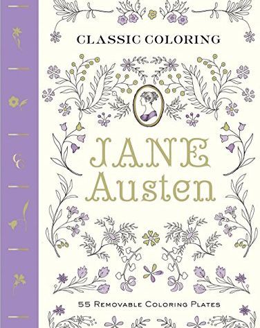 Abrams Noterie Classic Coloring: Jane Austen (Adult Coloring Book): 55 Removable Coloring Plates