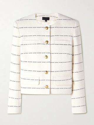 Paige Striped Cotton-Blend Tweed Jacket