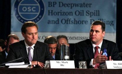 Representatives from BP testify in November during a hearing on the Gulf oil spill.