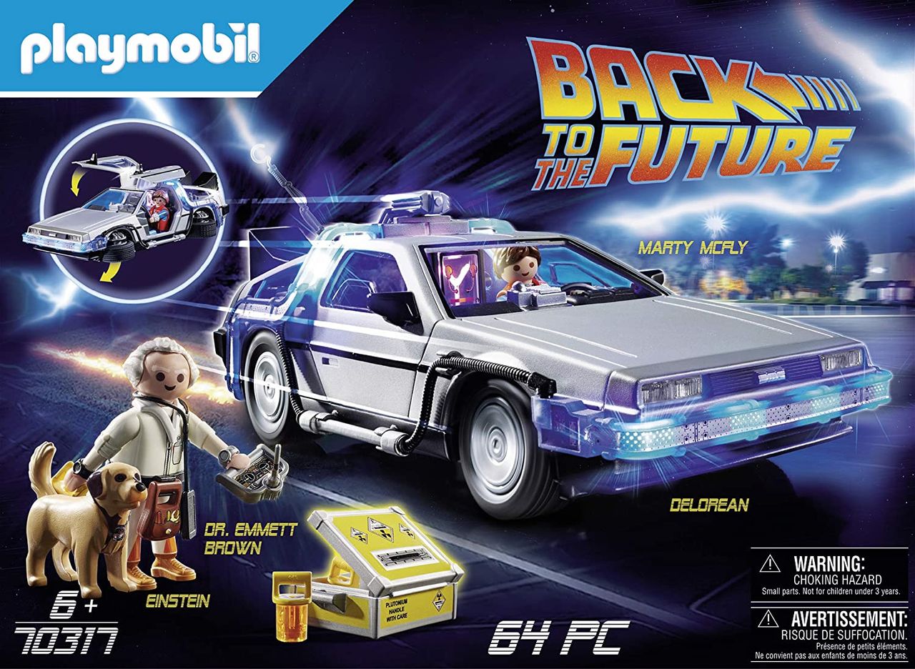 Playmobil's Back to the Future DeLorean set.