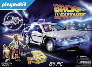 Playmobil's Back to the Future DeLorean set.