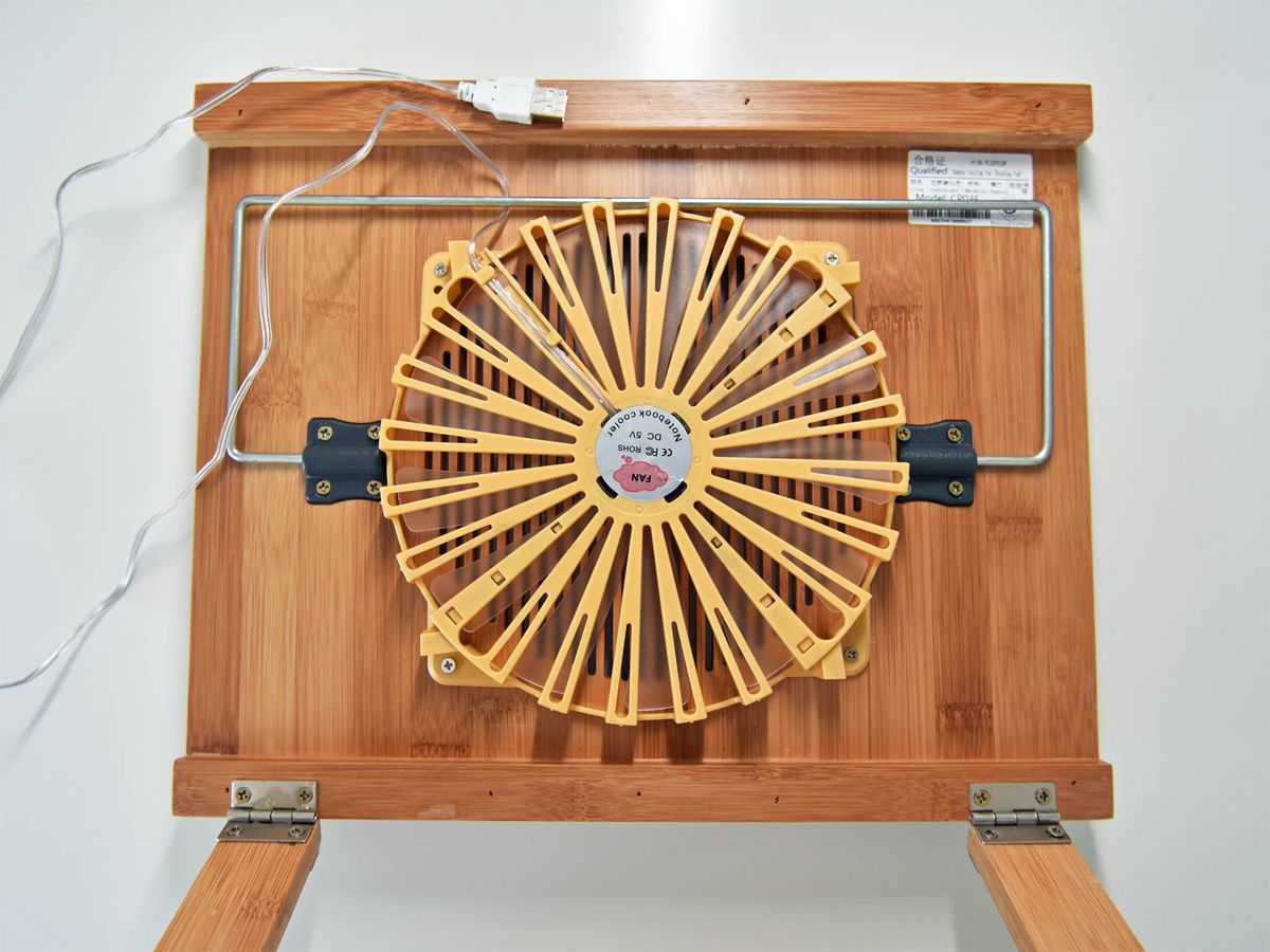 Nnewvante bamboo laptop cooler