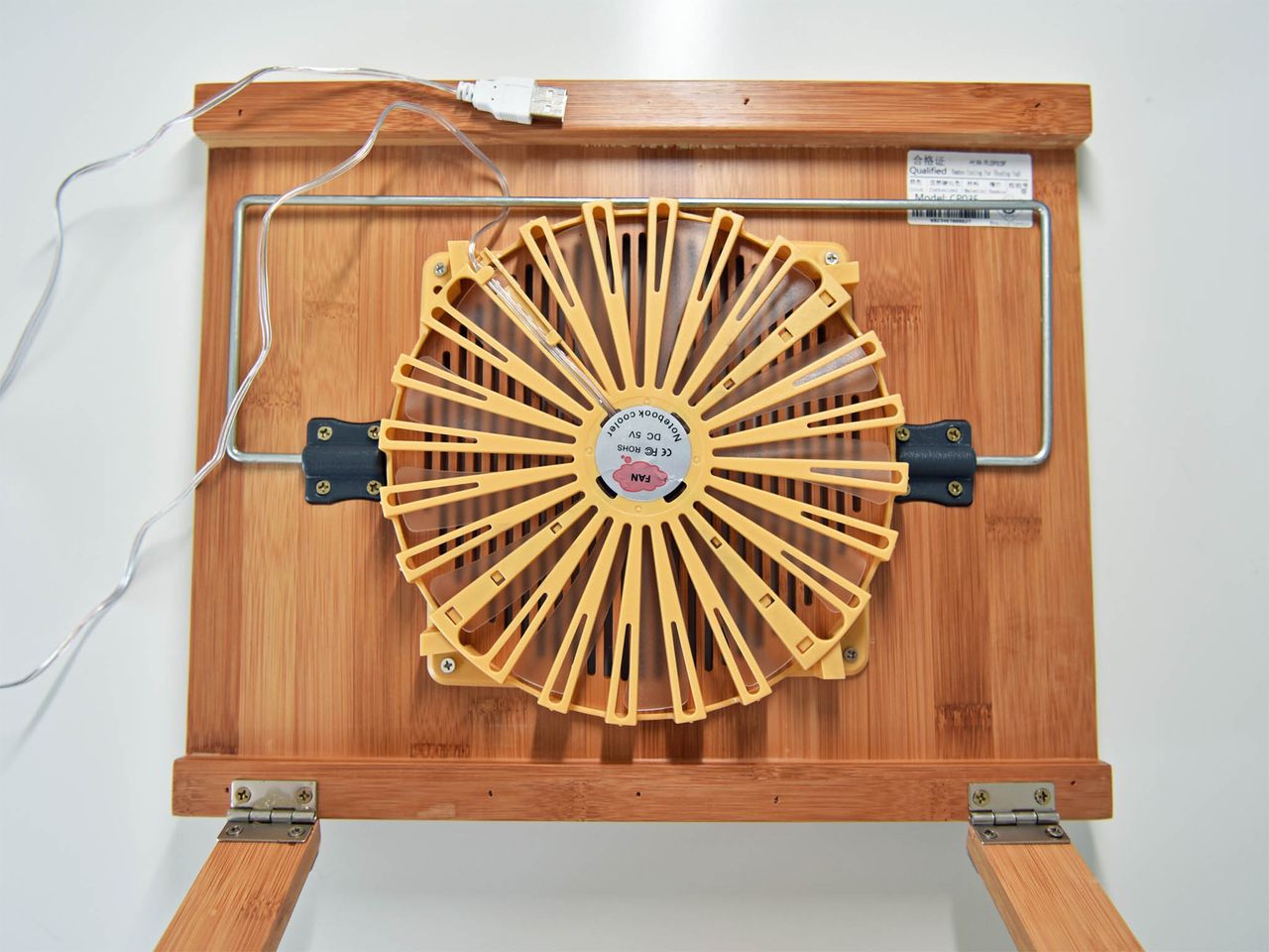 Nnewvante bamboo laptop cooler