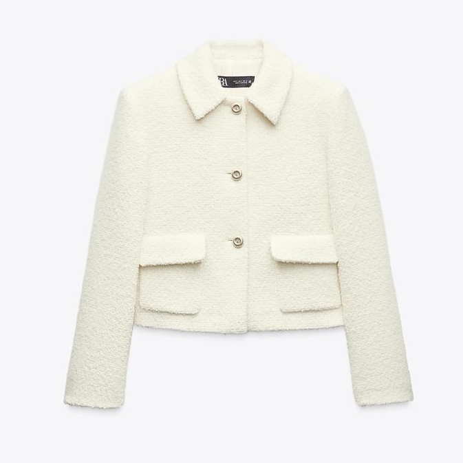 Zara Short Boucle Jacket