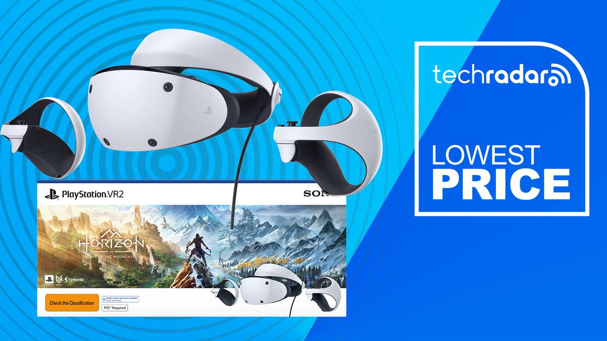 PSVR 2 headset and Horizon Call of the Mountain Bundle deal image