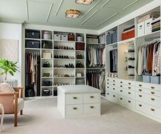 large walk-in wardrobe