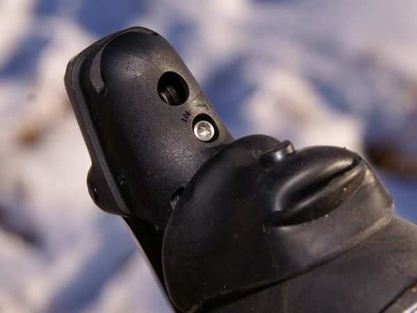 The brake levers are easily adjustable for reach via the small Allen head screw hidden underneath the hood.