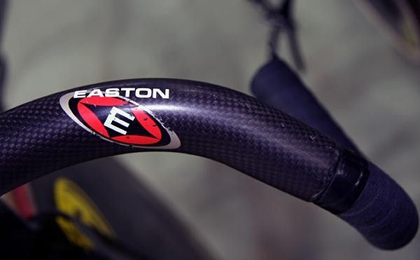 Steel's out: carbon bars are increasingly visible on today's track bikes.