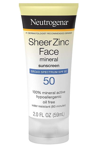 Neutrogena Sheer Zinc Oxide Dry-Touch Mineral Face Sunscreen Lotion