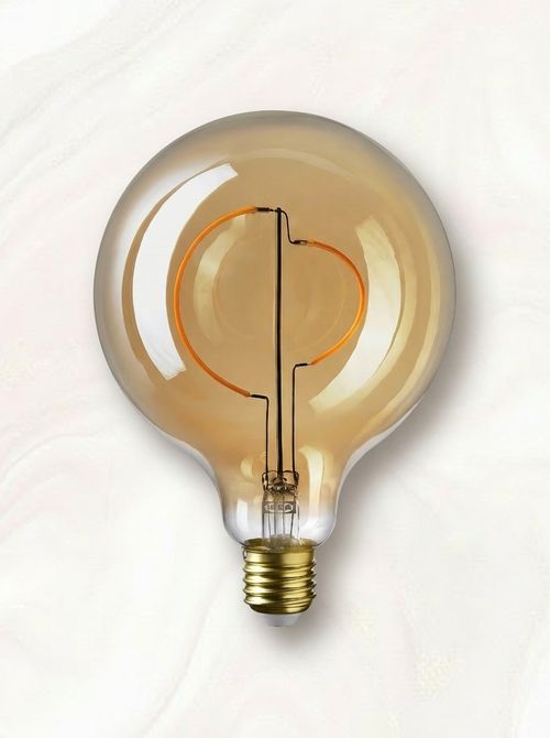 Molnart LED Globe Bulb - Brown Clear Glass