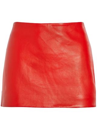 Valerie Leather Miniskirt