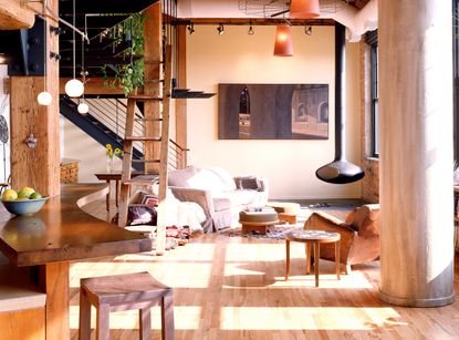 A living room loft