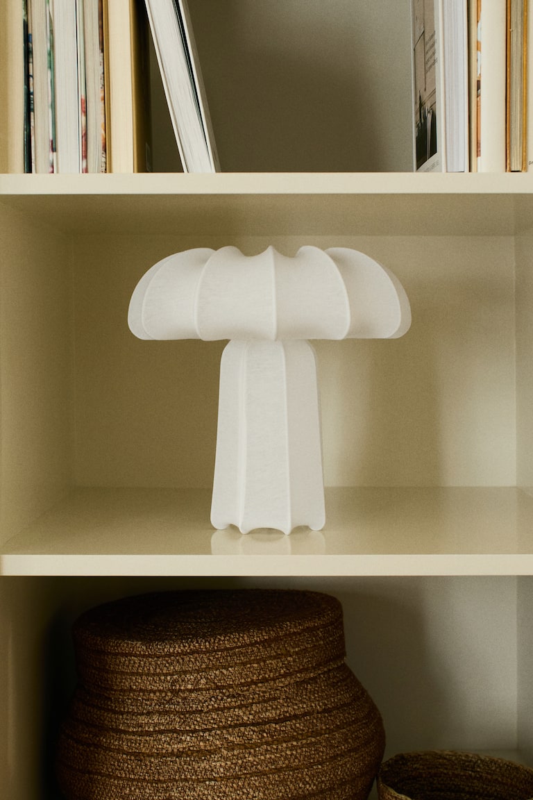 Fabric-Covered Table Lamp