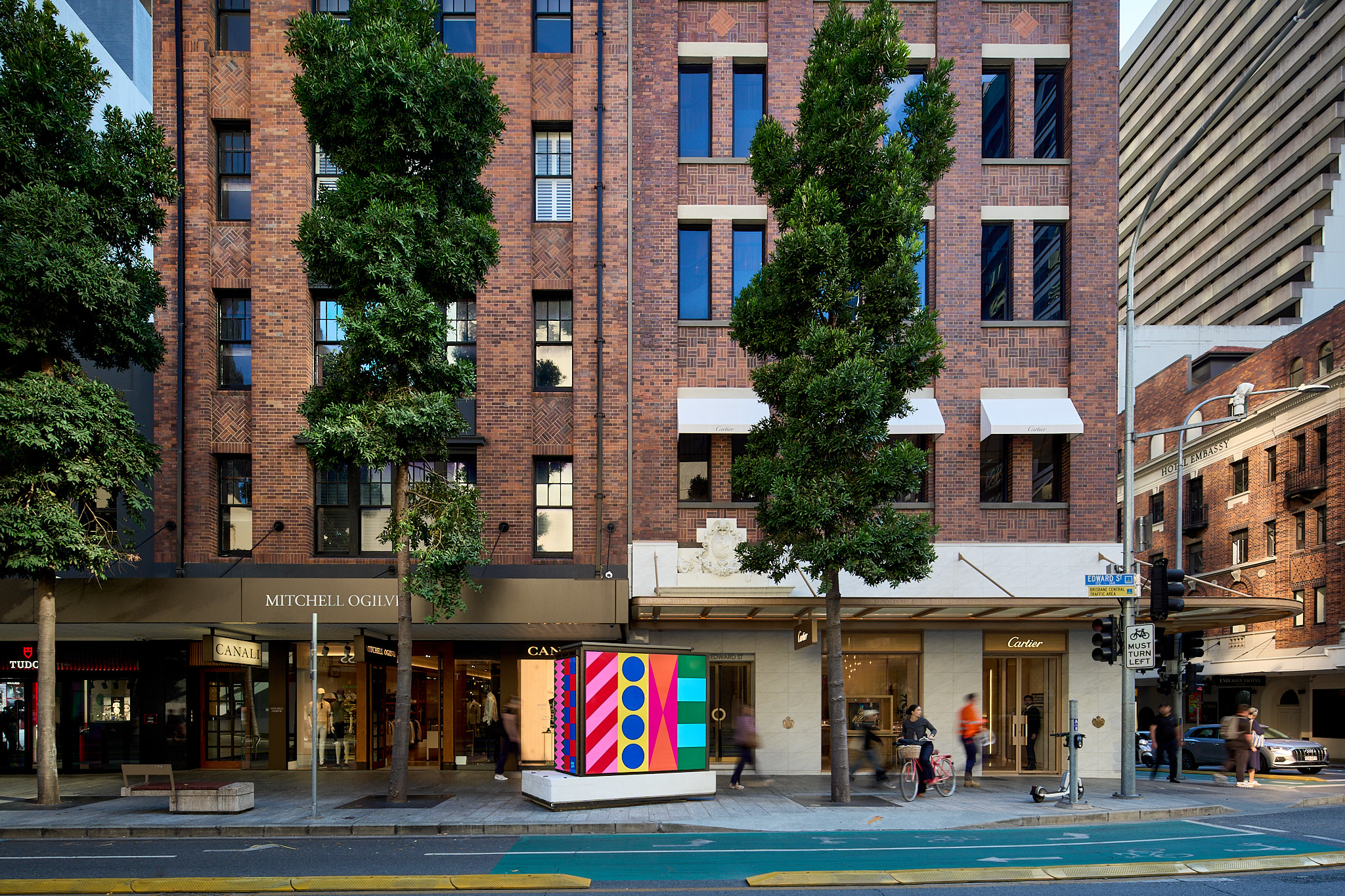 Craig and Karl colourful installations in Brisbane