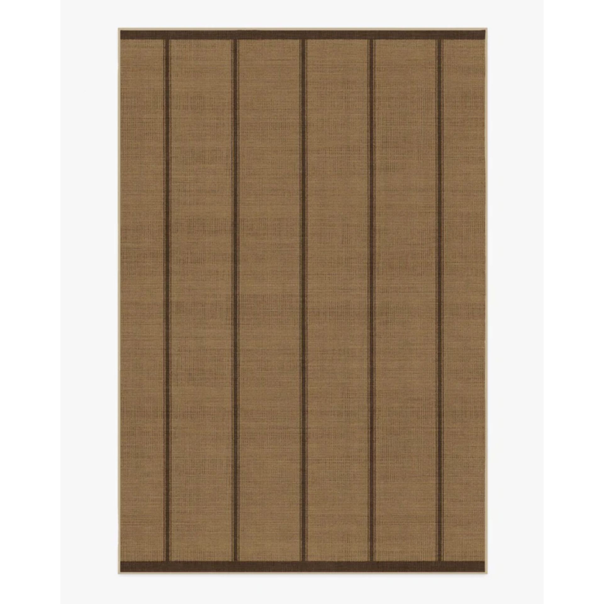 Architectural Digest Harvest Stripe Brown Re-Jute Rug