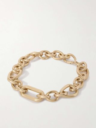 Reyes Brushed Gold-Tone Necklace