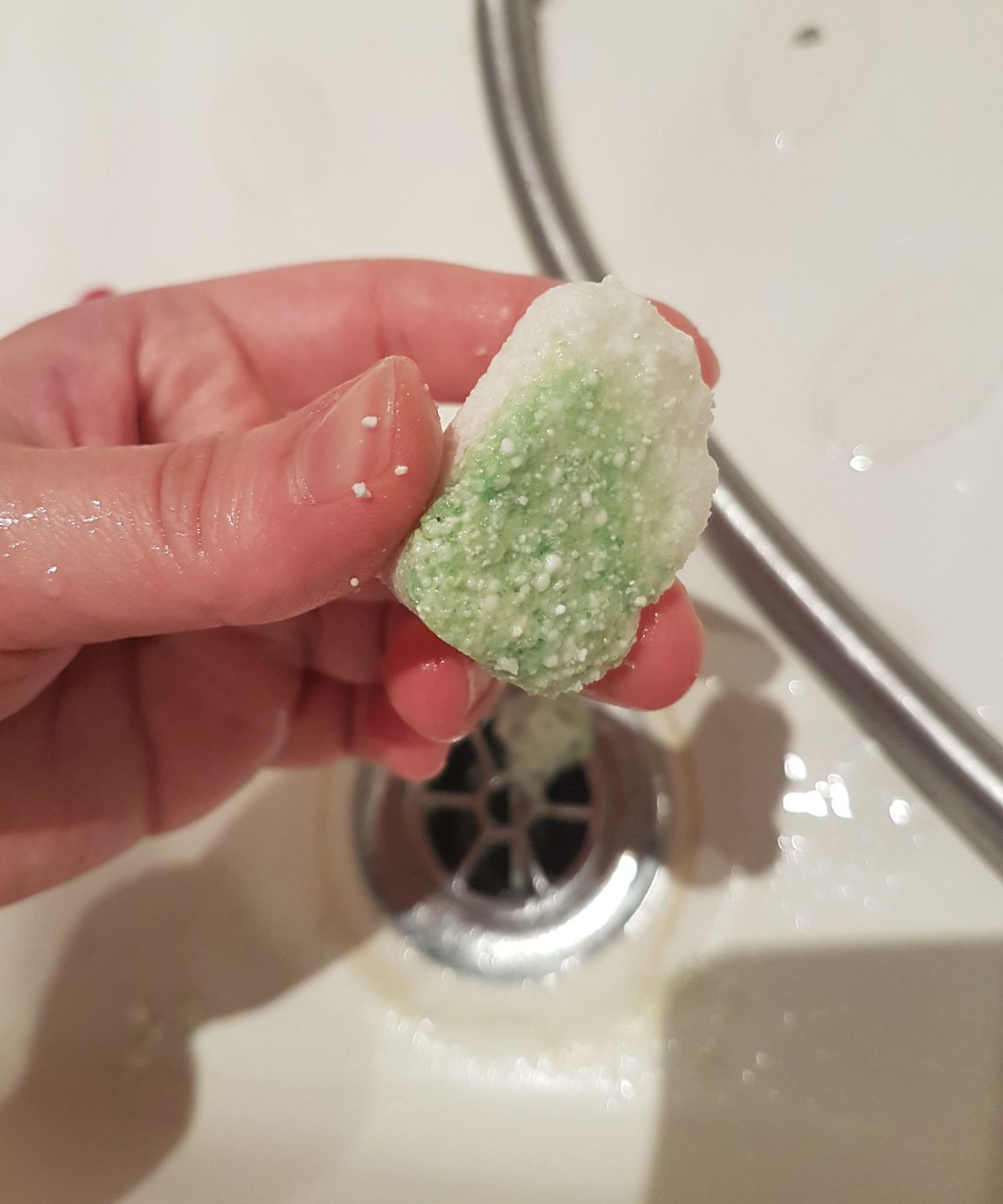 We tried the dishwasher tablet in shower hack here's what happened