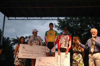 The podium on stage 1 of Tour of Elk Grove