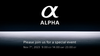 Sony Alpha Launch page screenshot