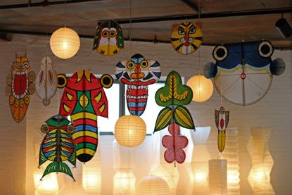 Magoji kites at Noguchi Museum