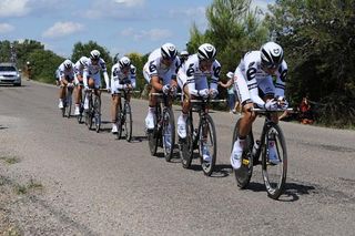 Carlos Sastre's Cervelo team limited its losses in the TTT.