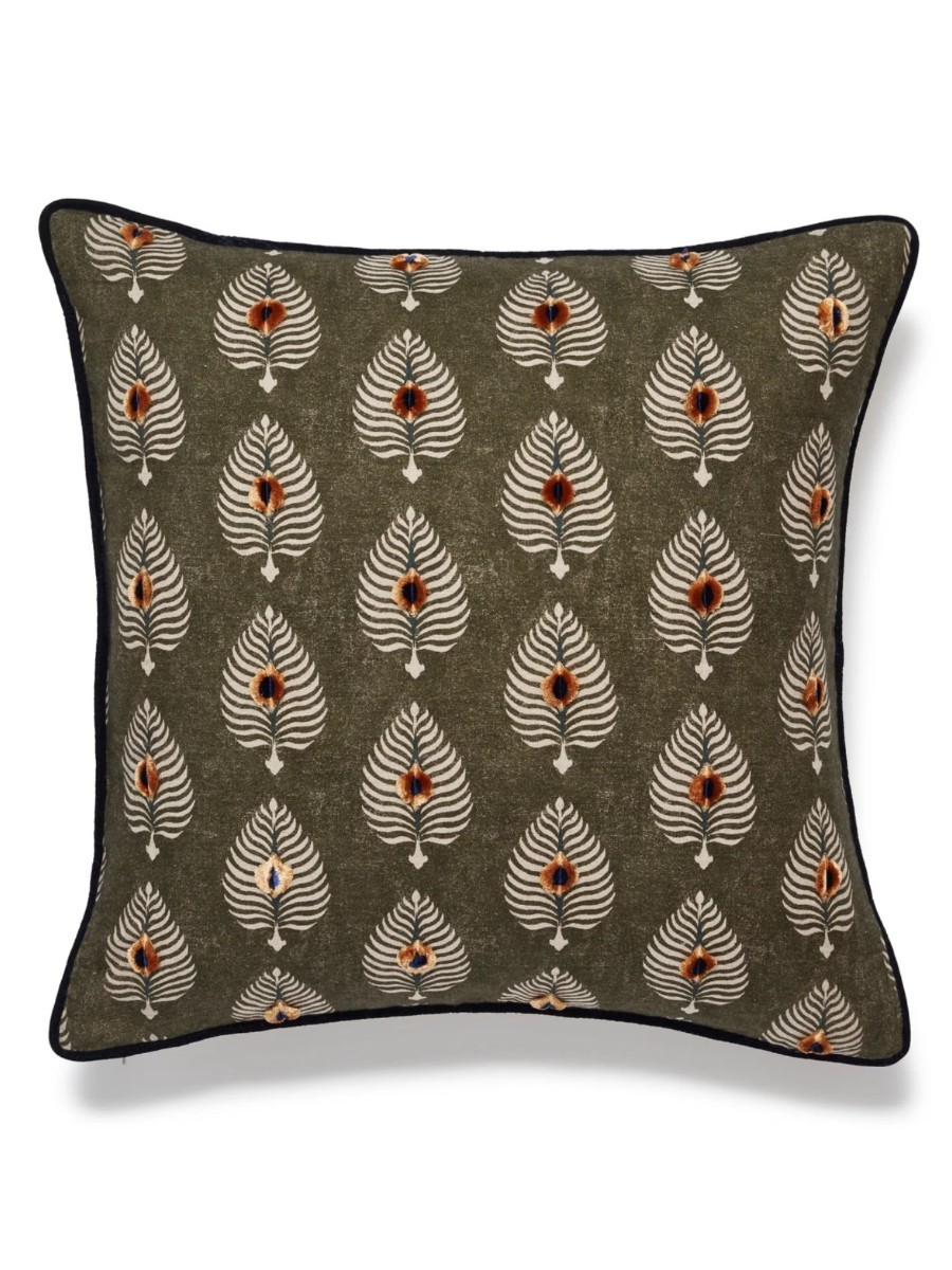 Ocellus Cushion Cover in Grey Green