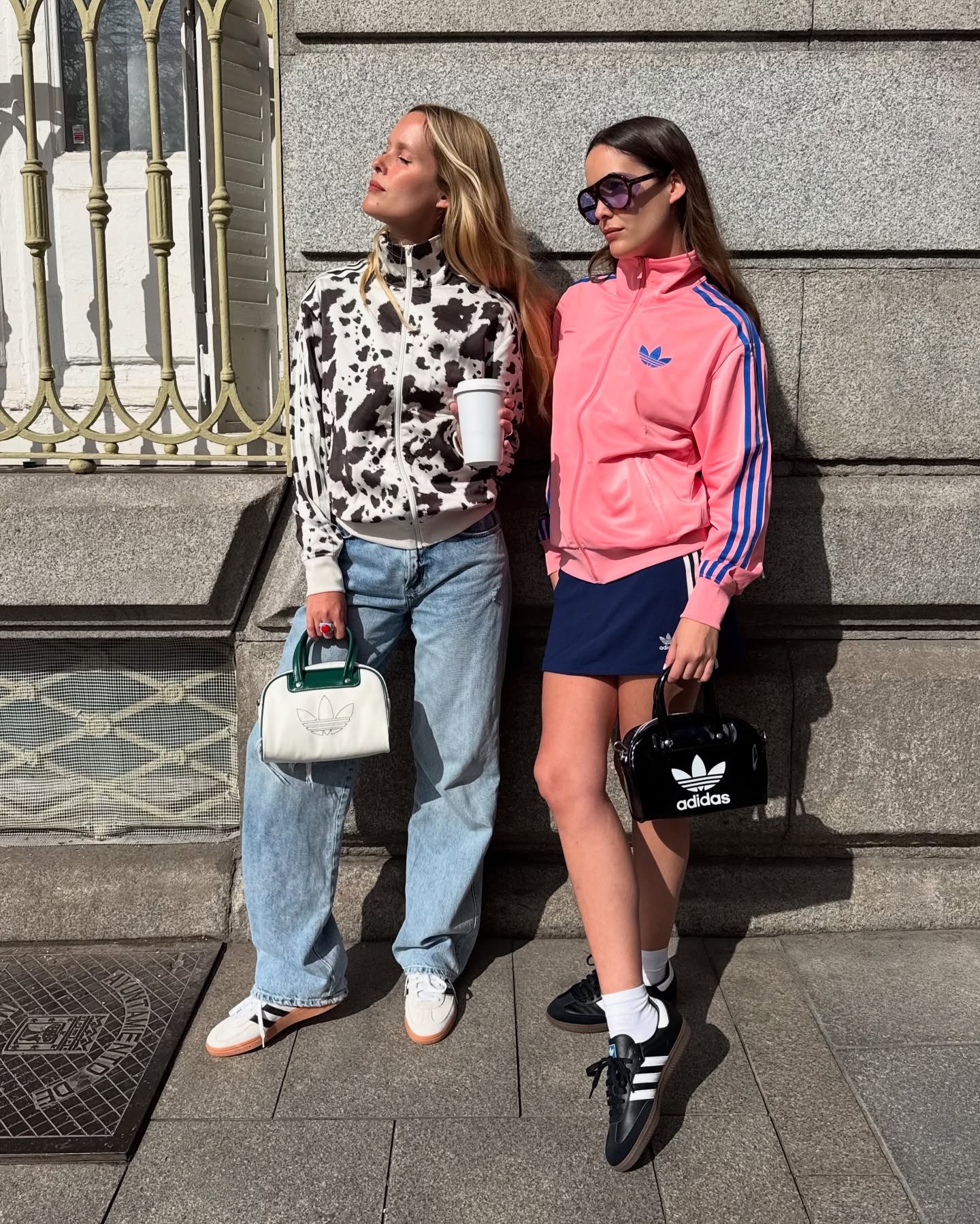 @luciacuesta_ and @helenacuesta wearing Adidas