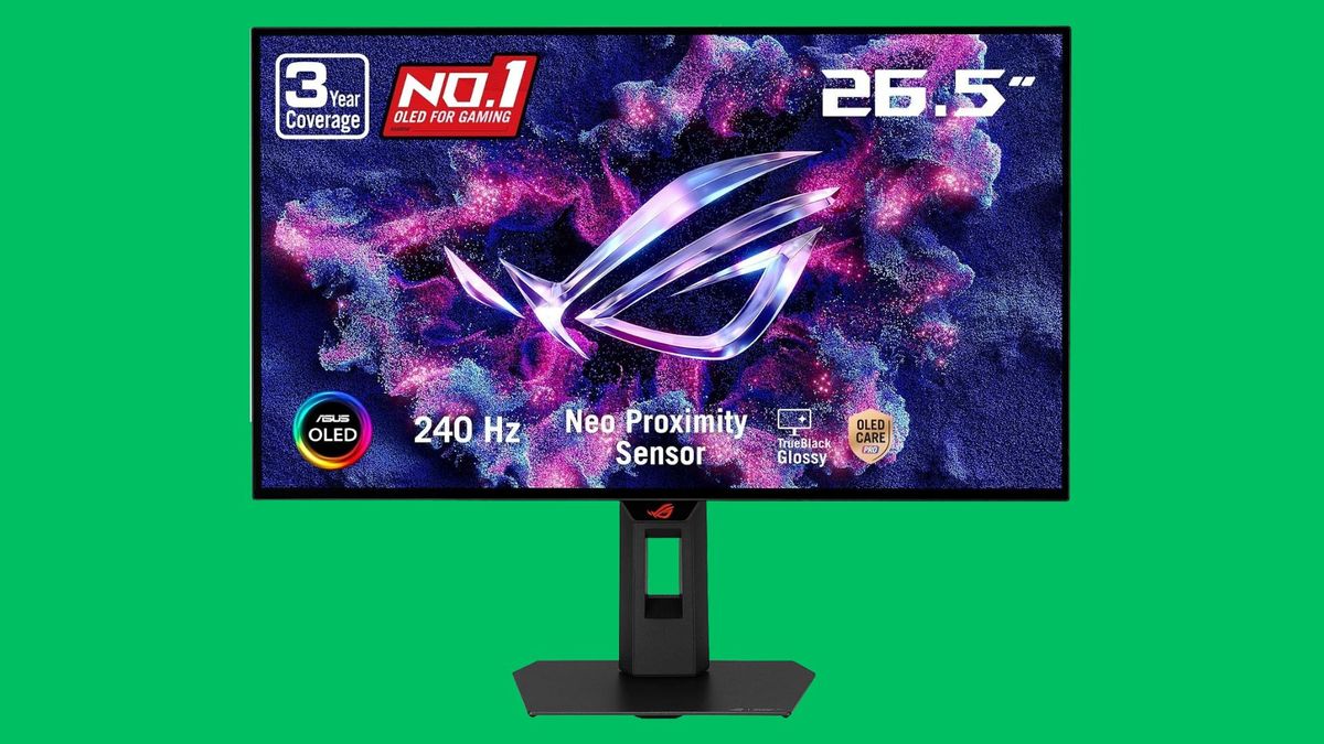Upgrade to OLED with this $384 deal on Asus' 27-inch Republic of Gamers WOLED gaming monitor