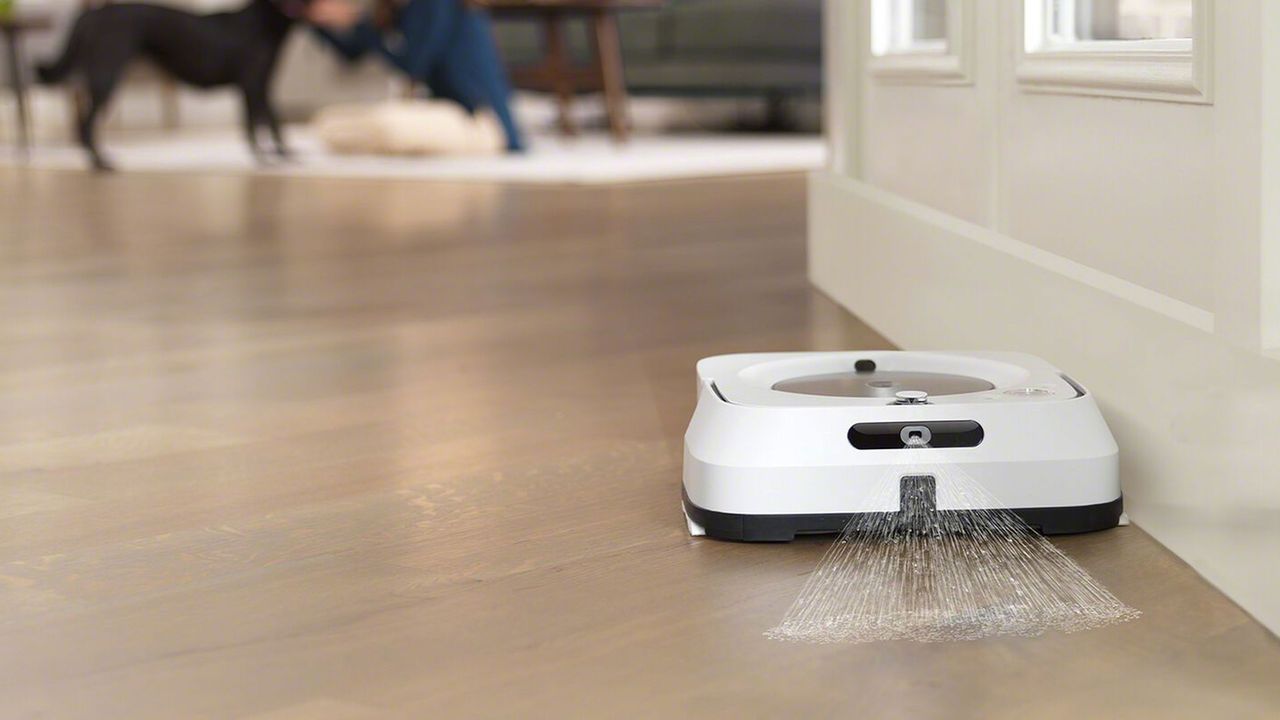 smart robot cleaners smart robot cleaner mop on a wooden floor