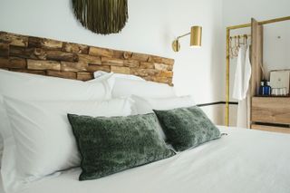Elegant modern hotel bedroom
