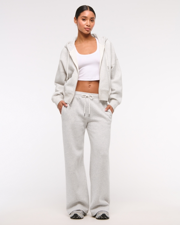 Abercrombie, High Rise Sunday Wide Leg Sweatpant