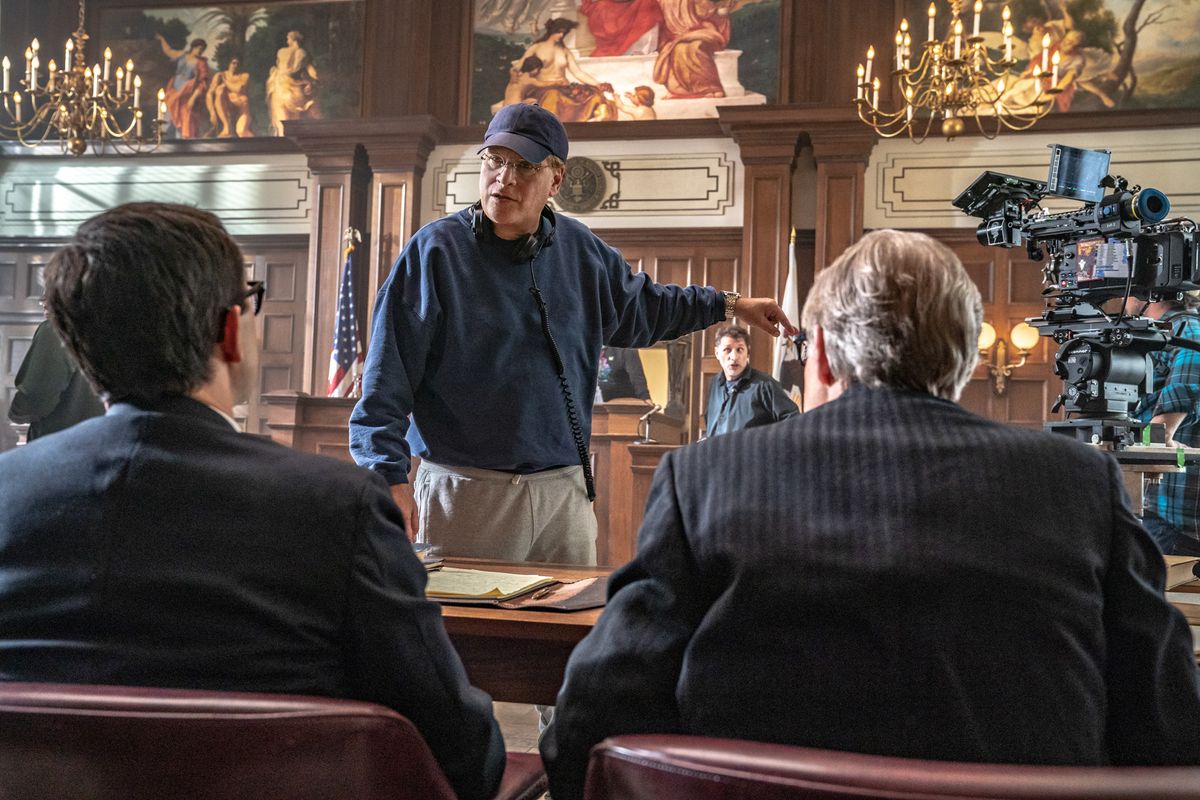 Writer and director Aaron Sorkin in The Trial of the Chicago 7.