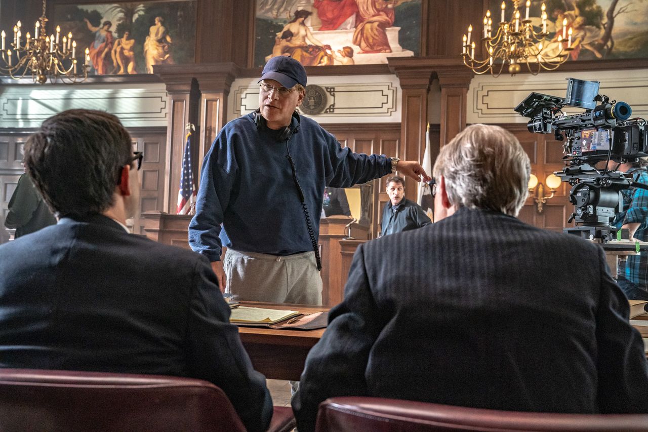 Writer and director Aaron Sorkin in The Trial of the Chicago 7.