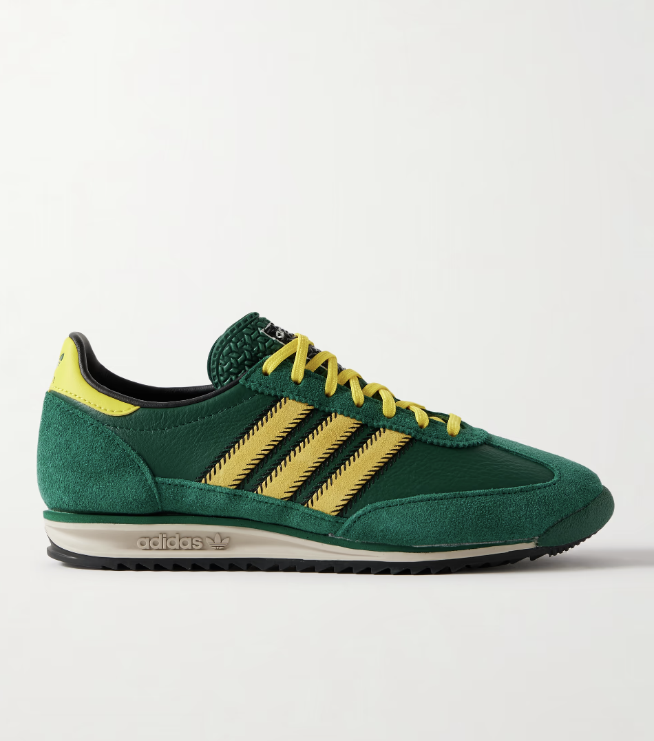 Adidas , SL 72 OG suede and leather sneakers
