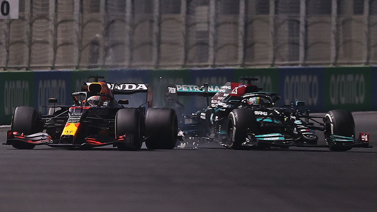 Max Verstappen and Lewis Hamilton collided at the Saudi Arabian Grand Prix 