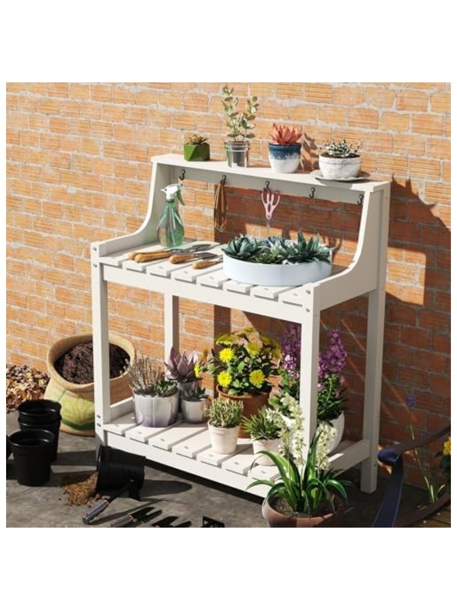 domi outdoor living, All-Weather HDPE Garden Potting Table