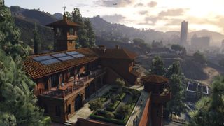 A fancy house complex in jungle hills in Grand Theft Auto